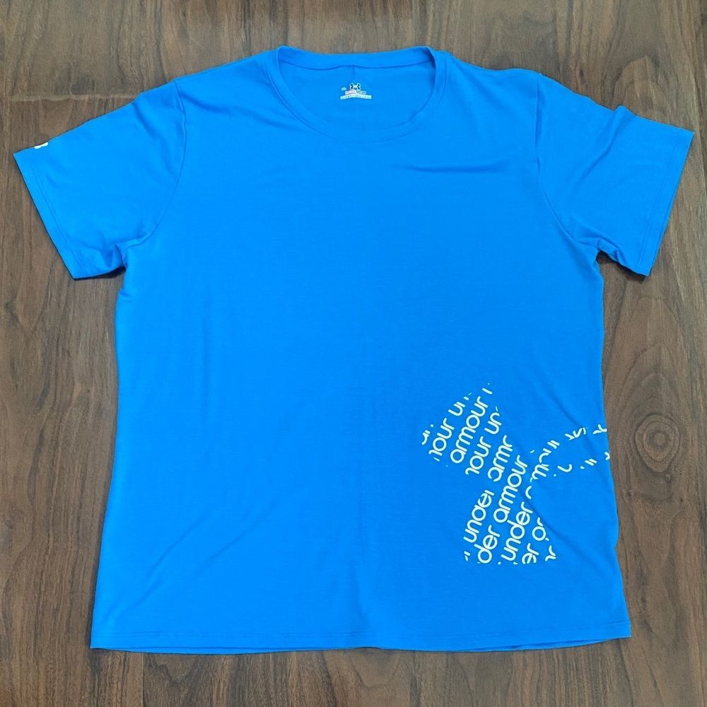 Under Armour Men's Heat Gear Bright Blue Tee